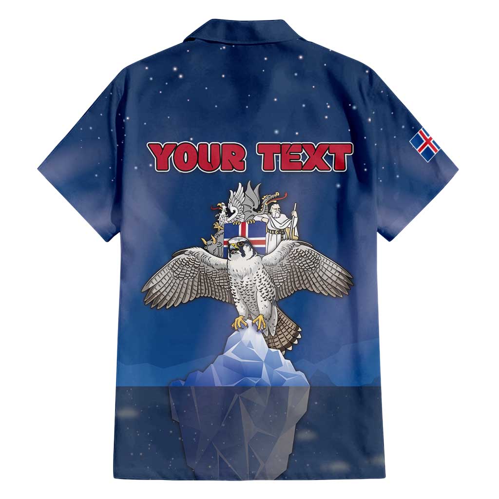 Personalized Iceland Family Matching Off Shoulder Short Dress and Hawaiian Shirt The Gyrfalcon With Symbol - Wonder Print Shop