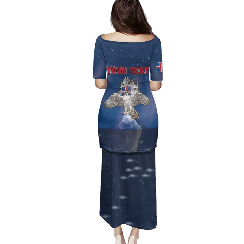 Personalized Iceland Family Matching Puletasi and Hawaiian Shirt The Gyrfalcon With Symbol - Wonder Print Shop