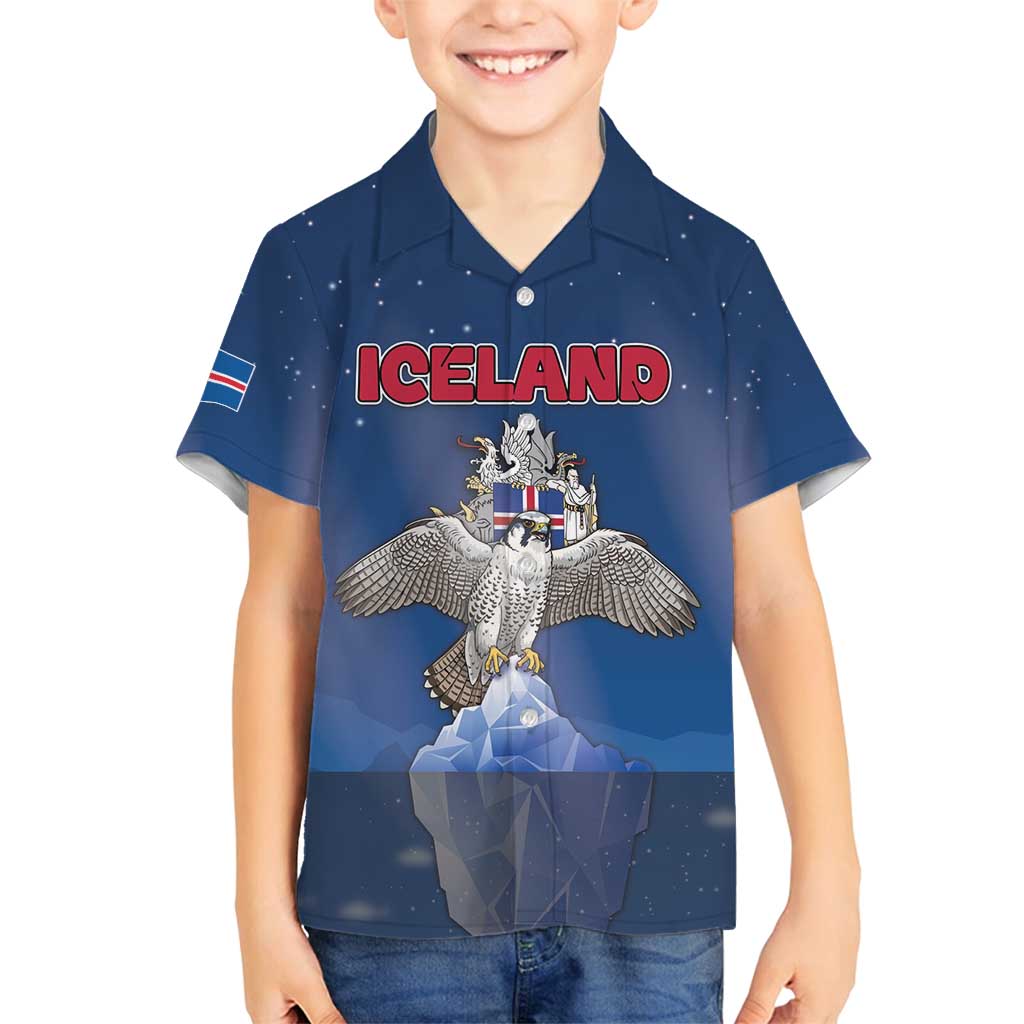 Personalized Iceland Family Matching Puletasi and Hawaiian Shirt The Gyrfalcon With Symbol - Wonder Print Shop