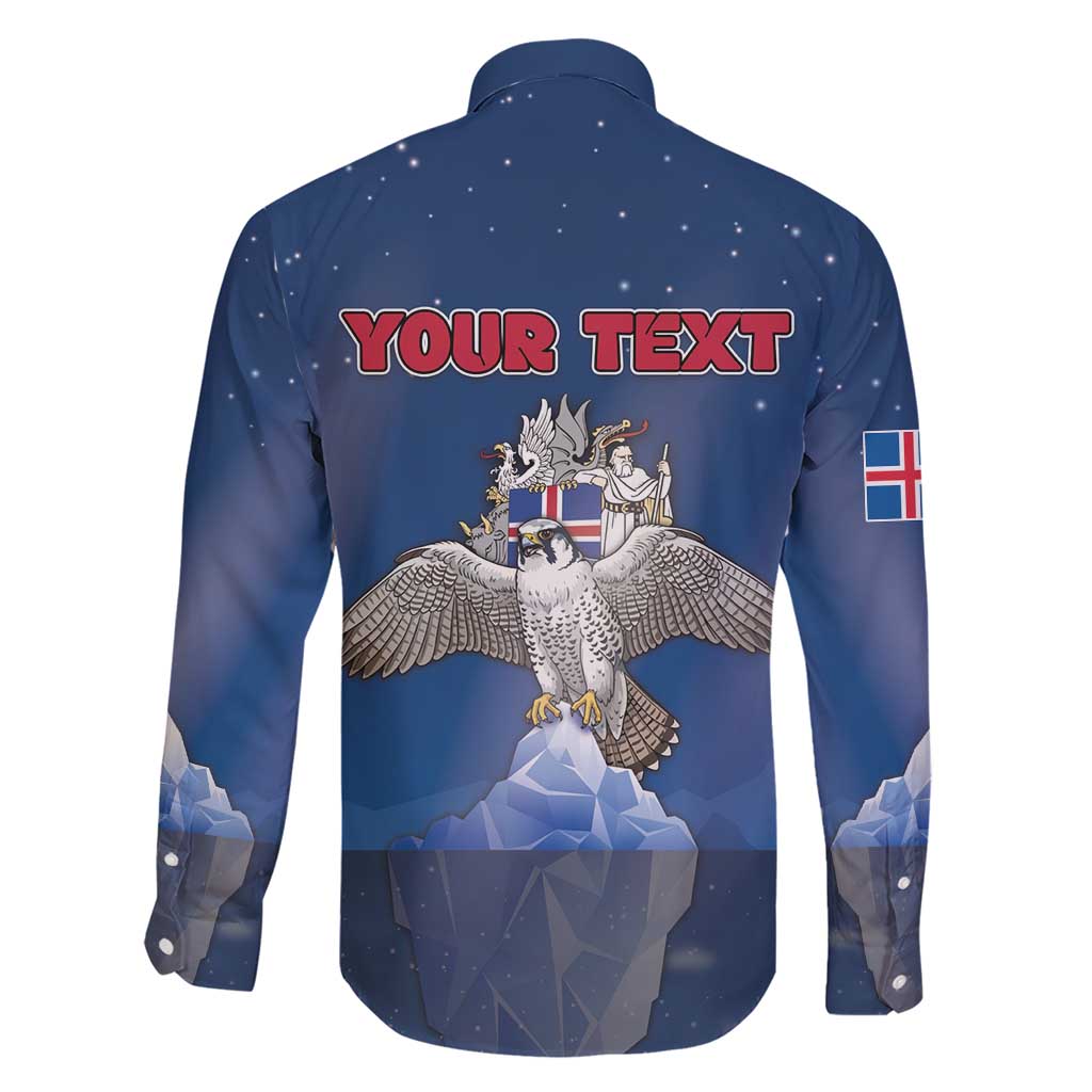 Personalized Iceland Family Matching Short Sleeve Bodycon Dress and Hawaiian Shirt The Gyrfalcon With Symbol - Wonder Print Shop