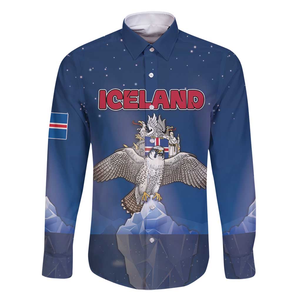 Personalized Iceland Family Matching Summer Maxi Dress and Hawaiian Shirt The Gyrfalcon With Symbol - Wonder Print Shop