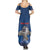 Personalized Iceland Family Matching Summer Maxi Dress and Hawaiian Shirt The Gyrfalcon With Symbol - Wonder Print Shop