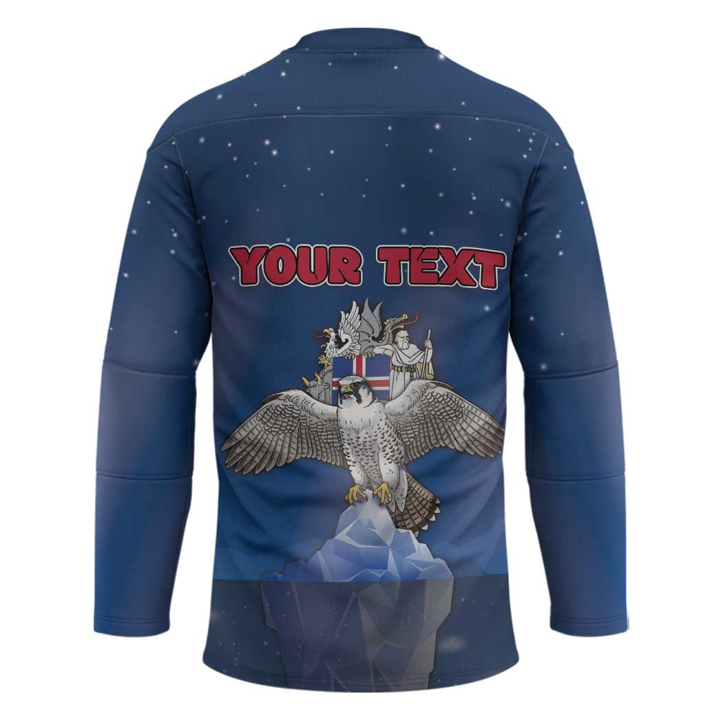 Personalized Iceland Hockey Jersey The Gyrfalcon With Symbol - Wonder Print Shop