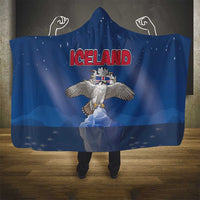Iceland Hooded Blanket The Gyrfalcon With Symbol - Wonder Print Shop