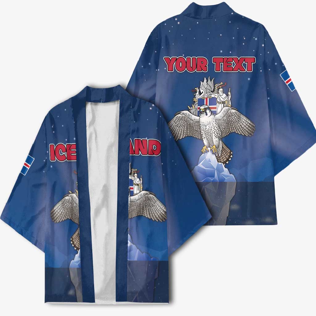 Personalized Iceland Kimono The Gyrfalcon With Symbol - Wonder Print Shop