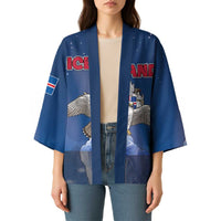 Personalized Iceland Kimono The Gyrfalcon With Symbol - Wonder Print Shop