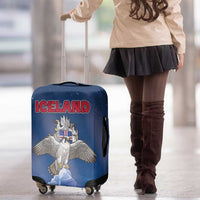 Iceland Luggage Cover The Gyrfalcon With Symbol - Wonder Print Shop