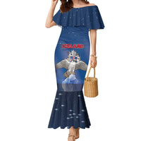 Personalized Iceland Mermaid Dress The Gyrfalcon With Symbol - Wonder Print Shop