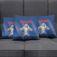 Iceland Pillow Cover The Gyrfalcon With Symbol - Wonder Print Shop