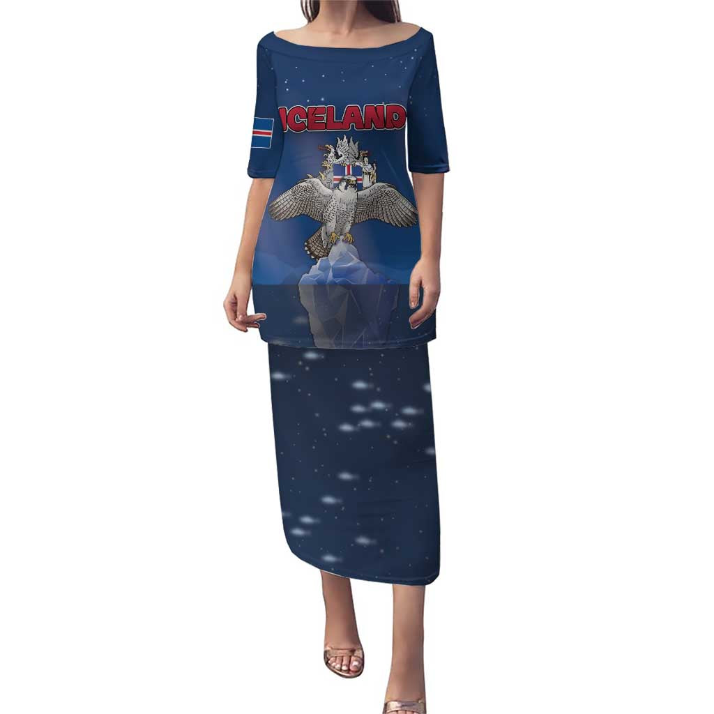 Personalized Iceland Puletasi The Gyrfalcon With Symbol - Wonder Print Shop