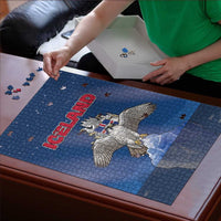 Iceland Puzzle The Gyrfalcon With Symbol - Wonder Print Shop