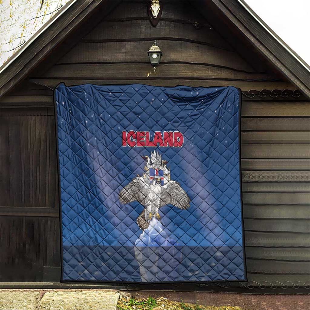 Iceland Quilt The Gyrfalcon With Symbol - Wonder Print Shop
