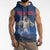 Personalized Iceland Sleeveless Hoodie The Gyrfalcon With Symbol - Wonder Print Shop