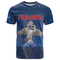 Personalized Iceland T Shirt The Gyrfalcon With Symbol - Wonder Print Shop