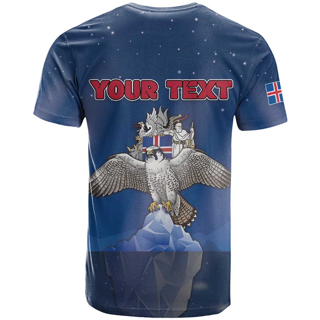 Personalized Iceland T Shirt The Gyrfalcon With Symbol - Wonder Print Shop