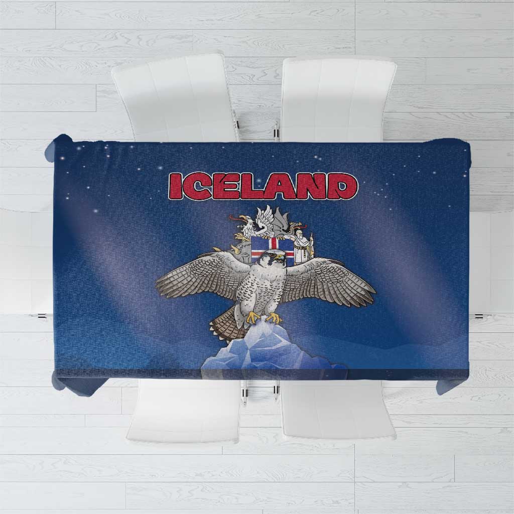 Iceland Tablecloth The Gyrfalcon With Symbol - Wonder Print Shop