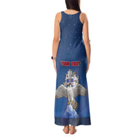 Personalized Iceland Tank Maxi Dress The Gyrfalcon With Symbol - Wonder Print Shop