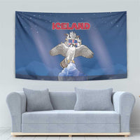 Iceland Tapestry The Gyrfalcon With Symbol - Wonder Print Shop