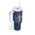 Personalized Iceland Tumbler With Handle The Gyrfalcon With Symbol - Wonder Print Shop