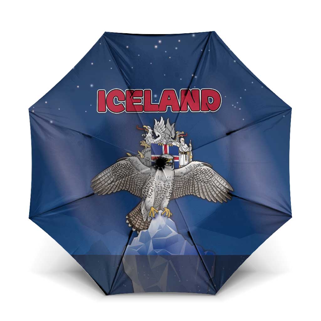 Iceland Umbrella The Gyrfalcon With Symbol - Wonder Print Shop