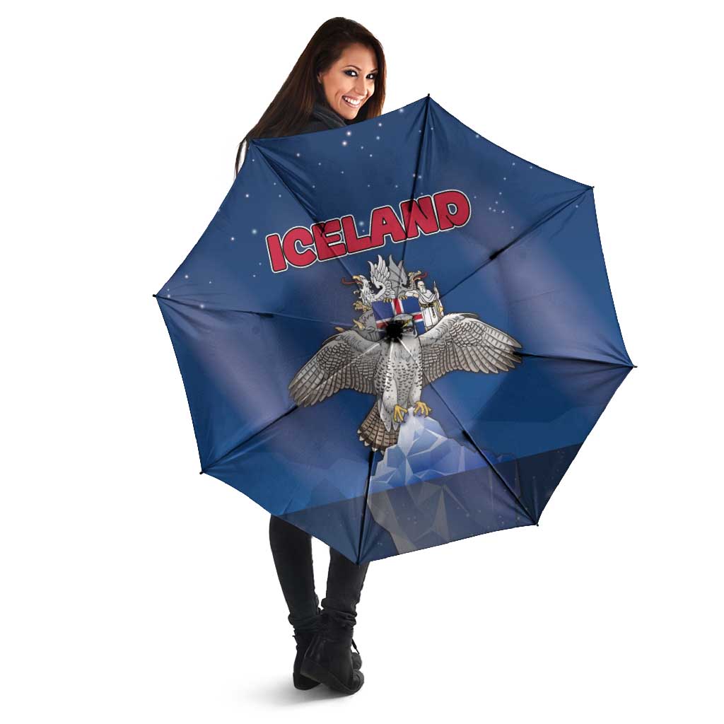 Iceland Umbrella The Gyrfalcon With Symbol - Wonder Print Shop