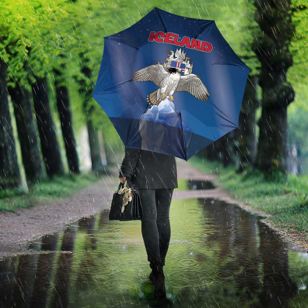 Iceland Umbrella The Gyrfalcon With Symbol - Wonder Print Shop