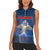 Personalized Iceland Women Sleeveless Polo Shirt The Gyrfalcon With Symbol - Wonder Print Shop