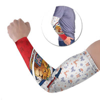Czech Republic Christmas Arm Sleeves The Lion With Coat Of Arms - Wonder Print Shop