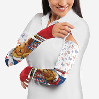 Czech Republic Christmas Arm Sleeves The Lion With Coat Of Arms - Wonder Print Shop
