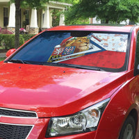 Czech Republic Christmas Auto Sun Shade The Lion With Coat Of Arms - Wonder Print Shop
