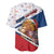 Czech Republic Christmas Baseball Jersey The Lion With Coat Of Arms - Wonder Print Shop