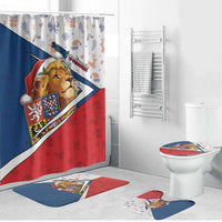 Czech Republic Christmas Bathroom Set The Lion With Coat Of Arms - Wonder Print Shop