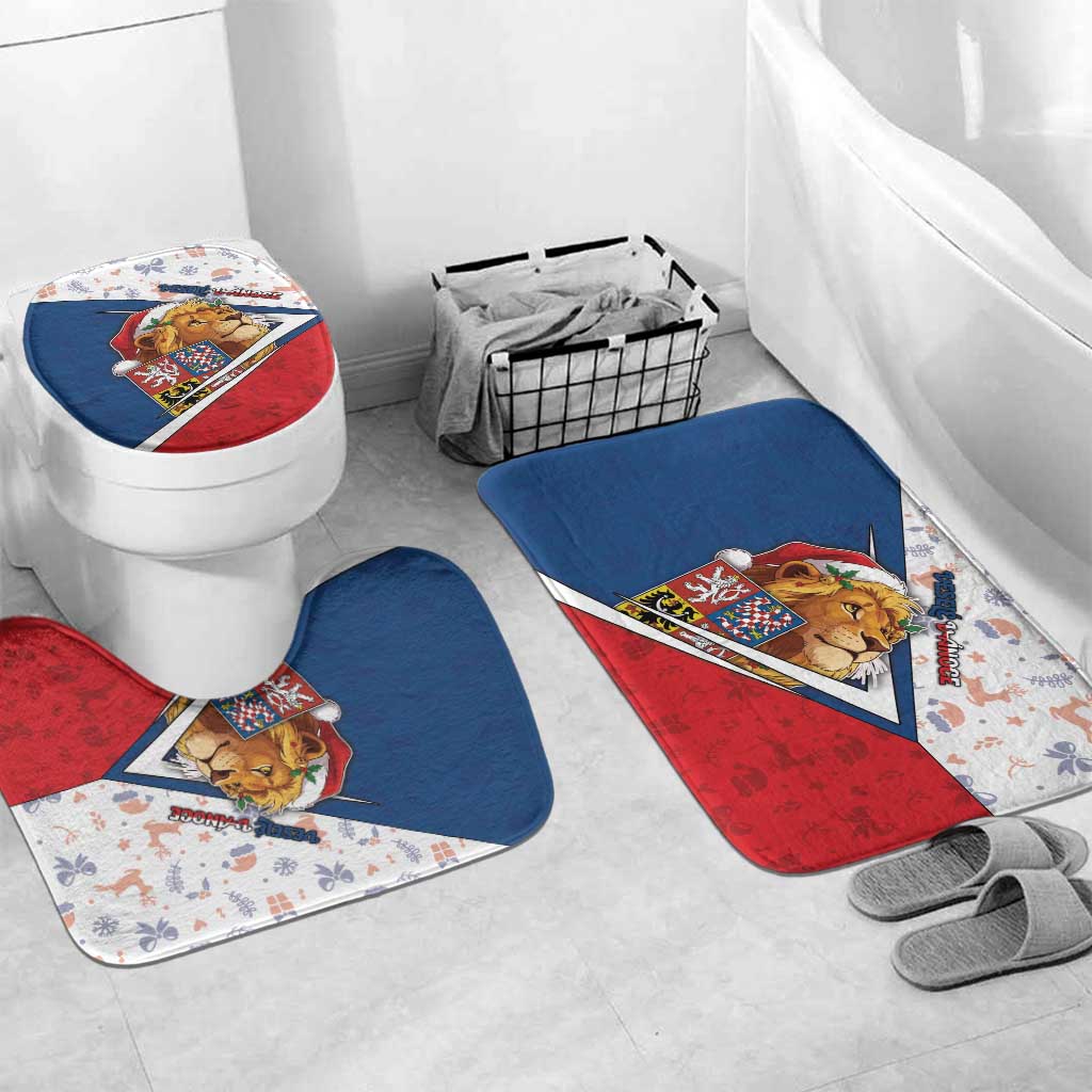 Czech Republic Christmas Bathroom Set The Lion With Coat Of Arms - Wonder Print Shop