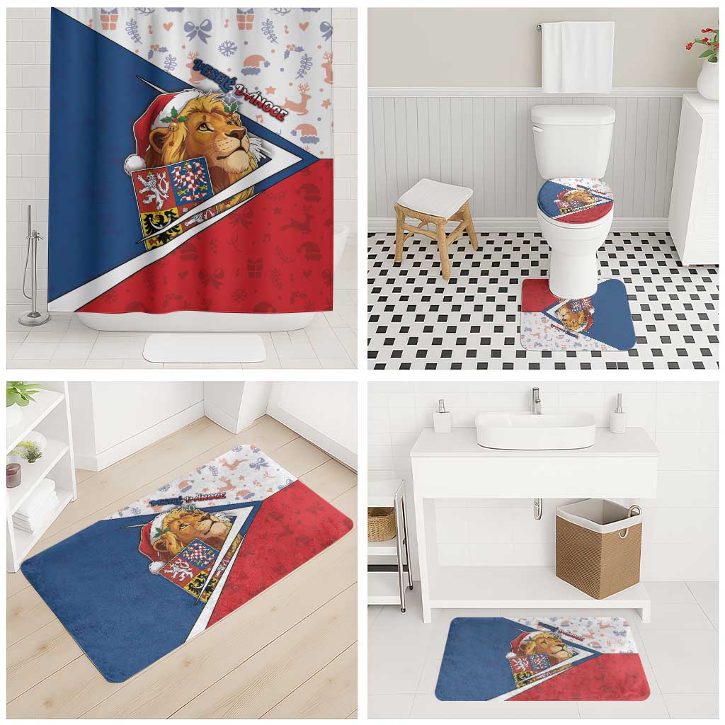 Czech Republic Christmas Bathroom Set The Lion With Coat Of Arms - Wonder Print Shop