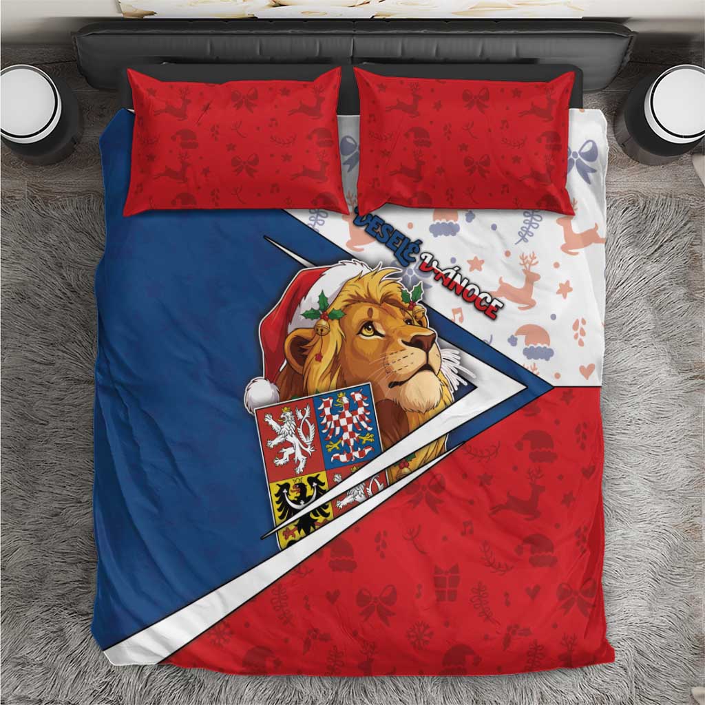 Czech Republic Christmas Bedding Set The Lion With Coat Of Arms - Wonder Print Shop