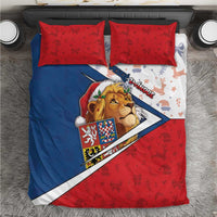 Czech Republic Christmas Bedding Set The Lion With Coat Of Arms - Wonder Print Shop