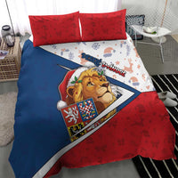 Czech Republic Christmas Bedding Set The Lion With Coat Of Arms - Wonder Print Shop