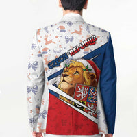 Czech Republic Christmas Blazer The Lion With Coat Of Arms - Wonder Print Shop