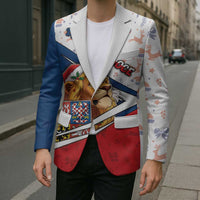 Czech Republic Christmas Blazer The Lion With Coat Of Arms - Wonder Print Shop