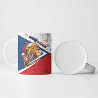 Czech Republic Christmas Ceramic Mug The Lion With Coat Of Arms - Wonder Print Shop