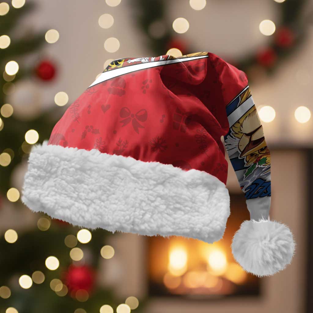 Czech Republic Christmas Santa Hat The Lion With Coat Of Arms - Wonder Print Shop