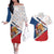 Czech Republic Christmas Couples Matching Off The Shoulder Long Sleeve Dress and Hawaiian Shirt The Lion With Coat Of Arms - Wonder Print Shop