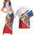 Czech Republic Christmas Couples Matching Short Sleeve Bodycon Dress and Hawaiian Shirt The Lion With Coat Of Arms - Wonder Print Shop