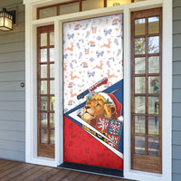 Czech Republic Christmas Door Cover The Lion With Coat Of Arms - Wonder Print Shop