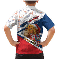 Czech Republic Christmas Family Matching Mermaid Dress and Hawaiian Shirt The Lion With Coat Of Arms - Wonder Print Shop