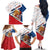 Czech Republic Christmas Family Matching Off The Shoulder Long Sleeve Dress and Hawaiian Shirt The Lion With Coat Of Arms - Wonder Print Shop