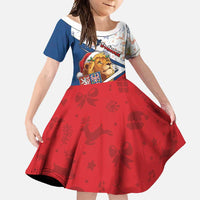 Czech Republic Christmas Family Matching Off Shoulder Maxi Dress and Hawaiian Shirt The Lion With Coat Of Arms - Wonder Print Shop