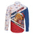 Czech Republic Christmas Family Matching Off Shoulder Short Dress and Hawaiian Shirt The Lion With Coat Of Arms - Wonder Print Shop