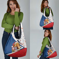 Czech Republic Christmas Grocery Bag The Lion With Coat Of Arms - Wonder Print Shop