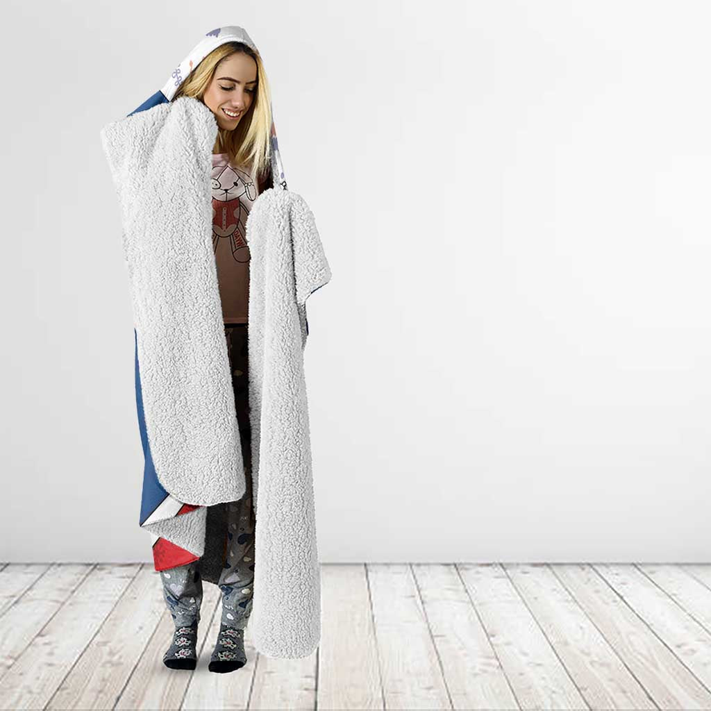 Czech Republic Christmas Hooded Blanket The Lion With Coat Of Arms - Wonder Print Shop